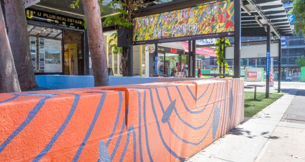 Box Hill Mall Completed Mural